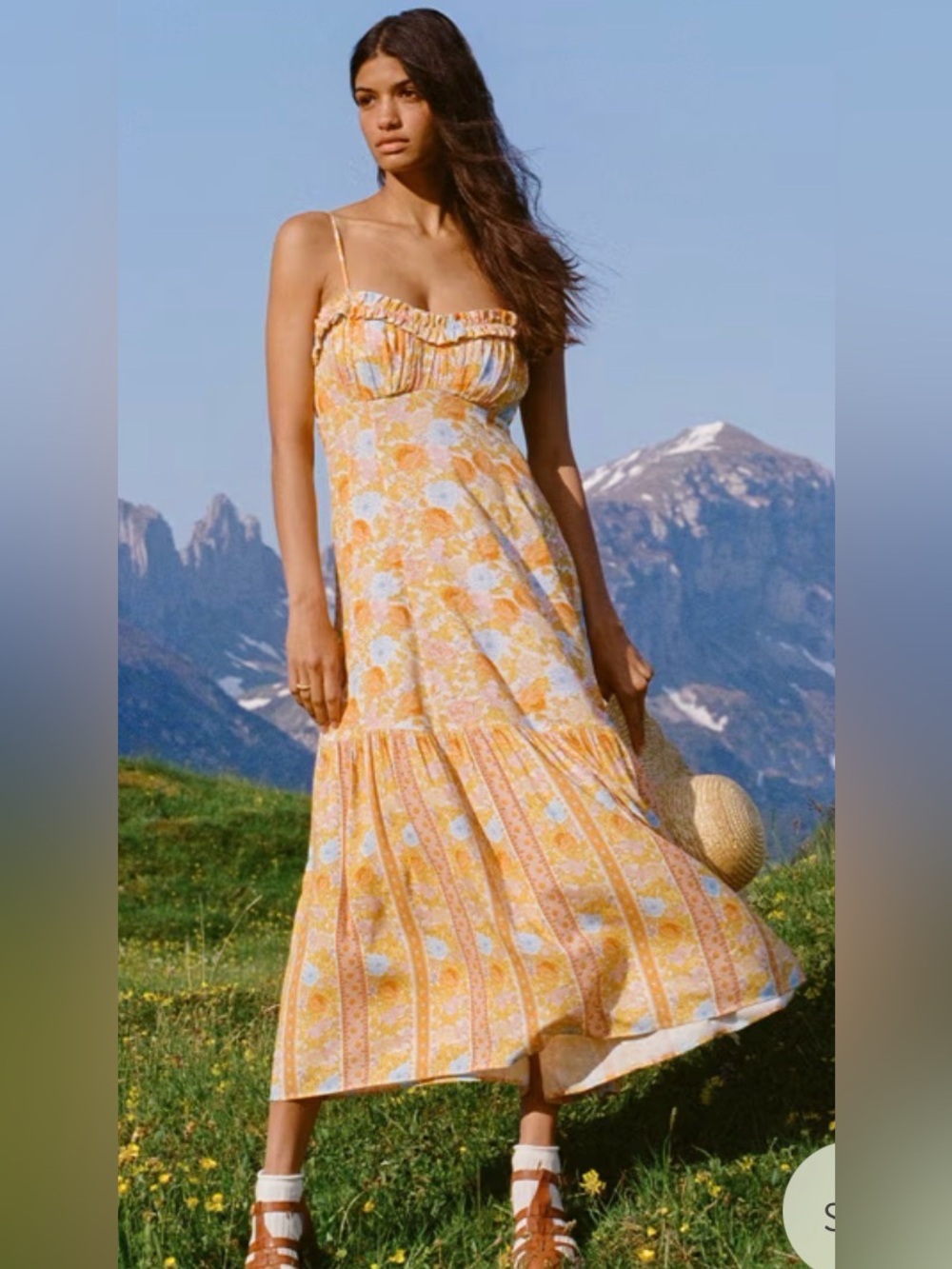 Spell Enchanted Wood Strappy Maxi Dress